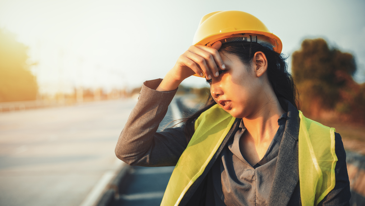 NC construction workers fight the summer heat