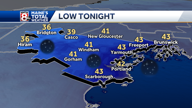 Timeline: First frost advisory of the season for southern Maine