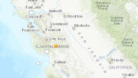 3.4 earthquake near gilroy