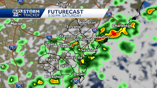 Impact Days this weekend due to heavy rain across the area