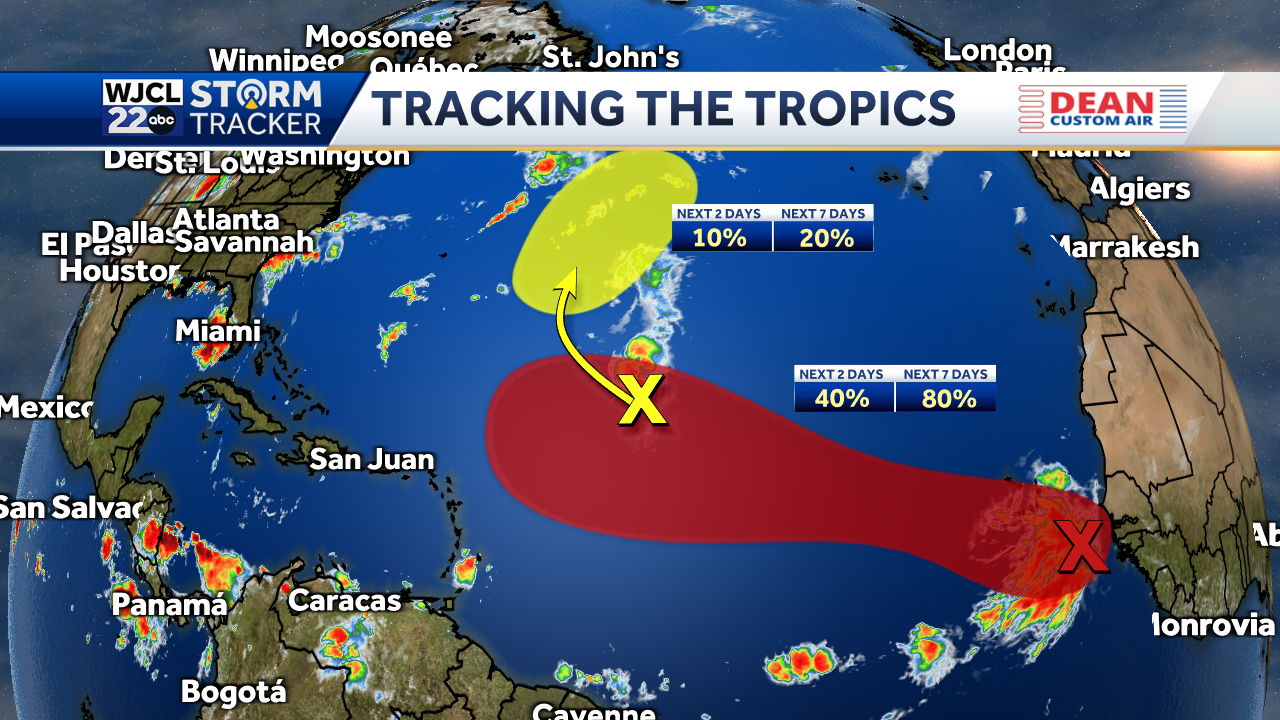NHC tracking an area likely to become our next named storm - WJCL