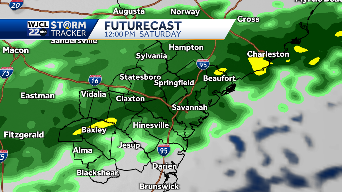 Widespread rain across Southeast Georgia and the Lowcountry