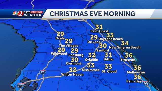 Freezing Florida Christmas: Bitter cold temps forecasted - Vimarsana News