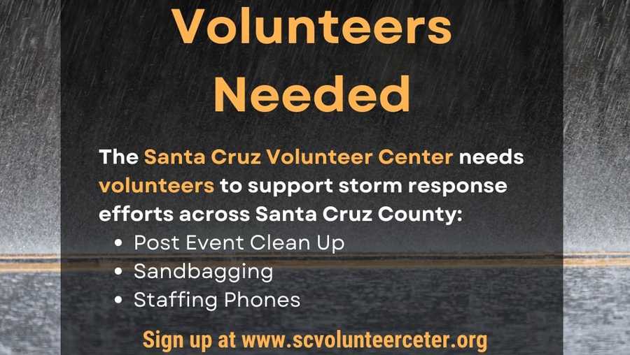 volunteers needed posting from santa cruz volunteer center