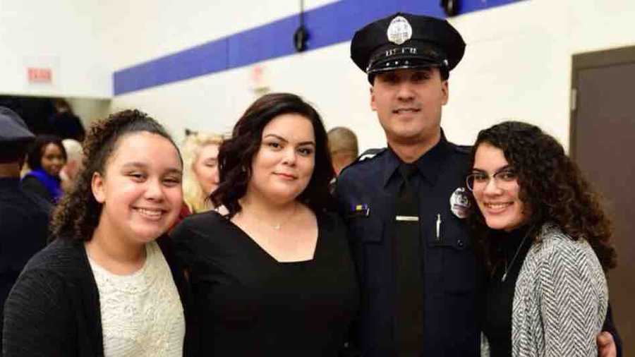 Officer Ivan Soto and his family.