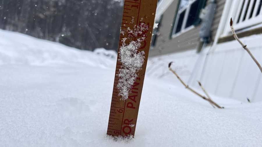 Snowfall Totals Maine snowfall totals Tuesday