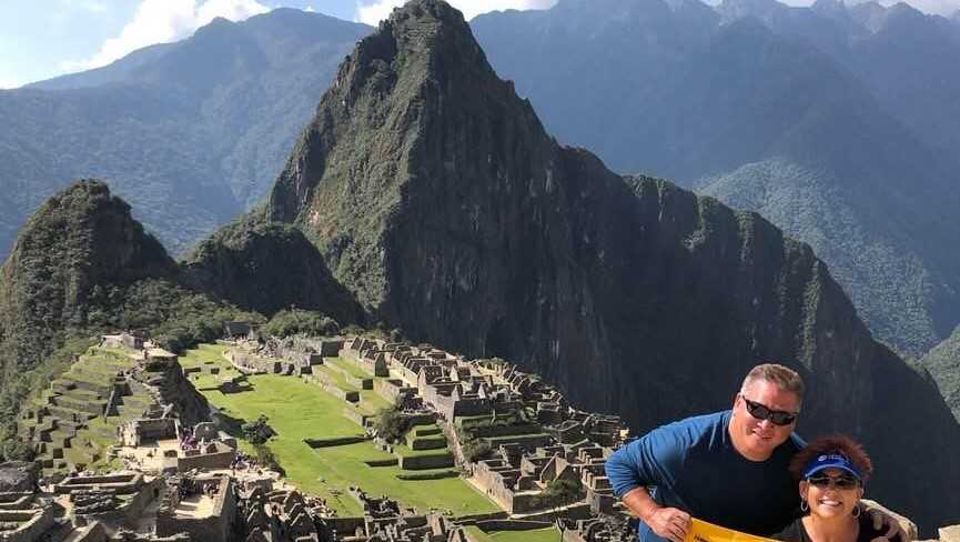 "We just got back from a Peru trip, including Machu Picchu, in September and had to get a pic with our Terrible Towel."