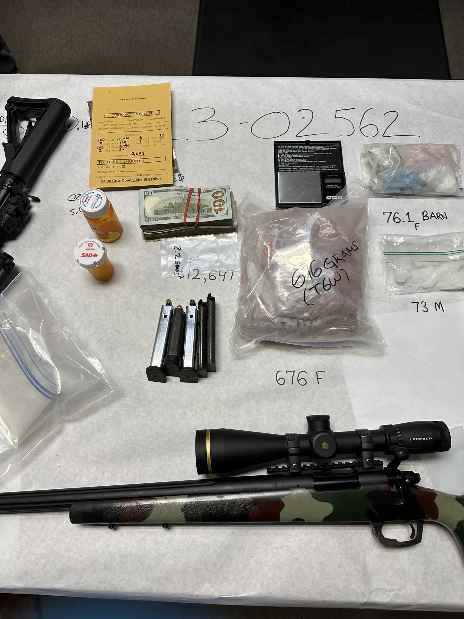 Guns drugs found during Santa Cruz County search