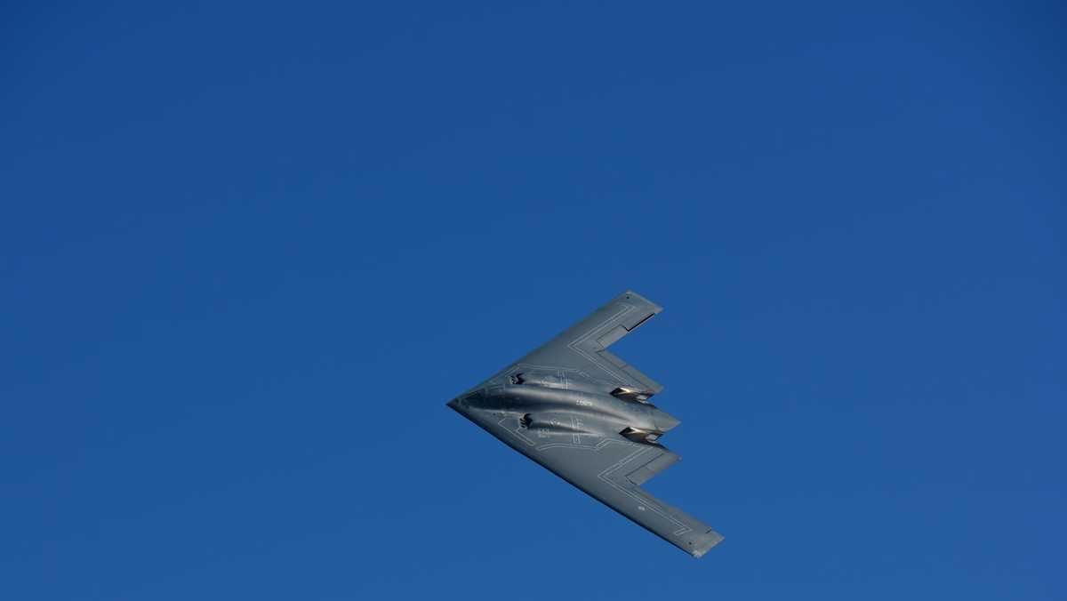 B2 Bomber flyover at The Chiefs game. #nfl #chiefs #usaf #stealth #bom, chiefs  game