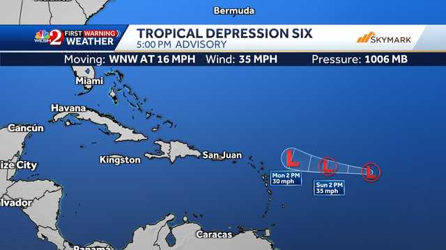 Tropics latest: NHC tracks tropical depression - Vimarsana News