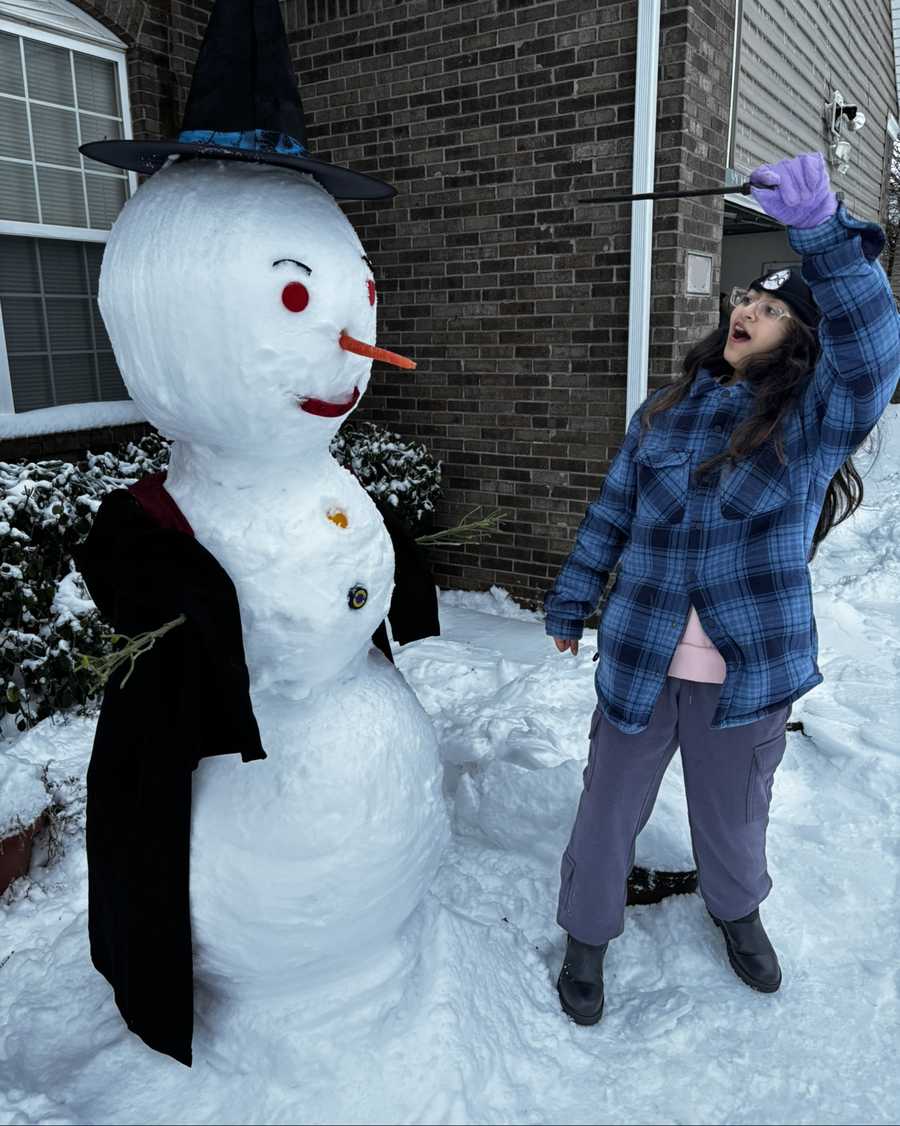 Harry potter snowman harry potter snowman