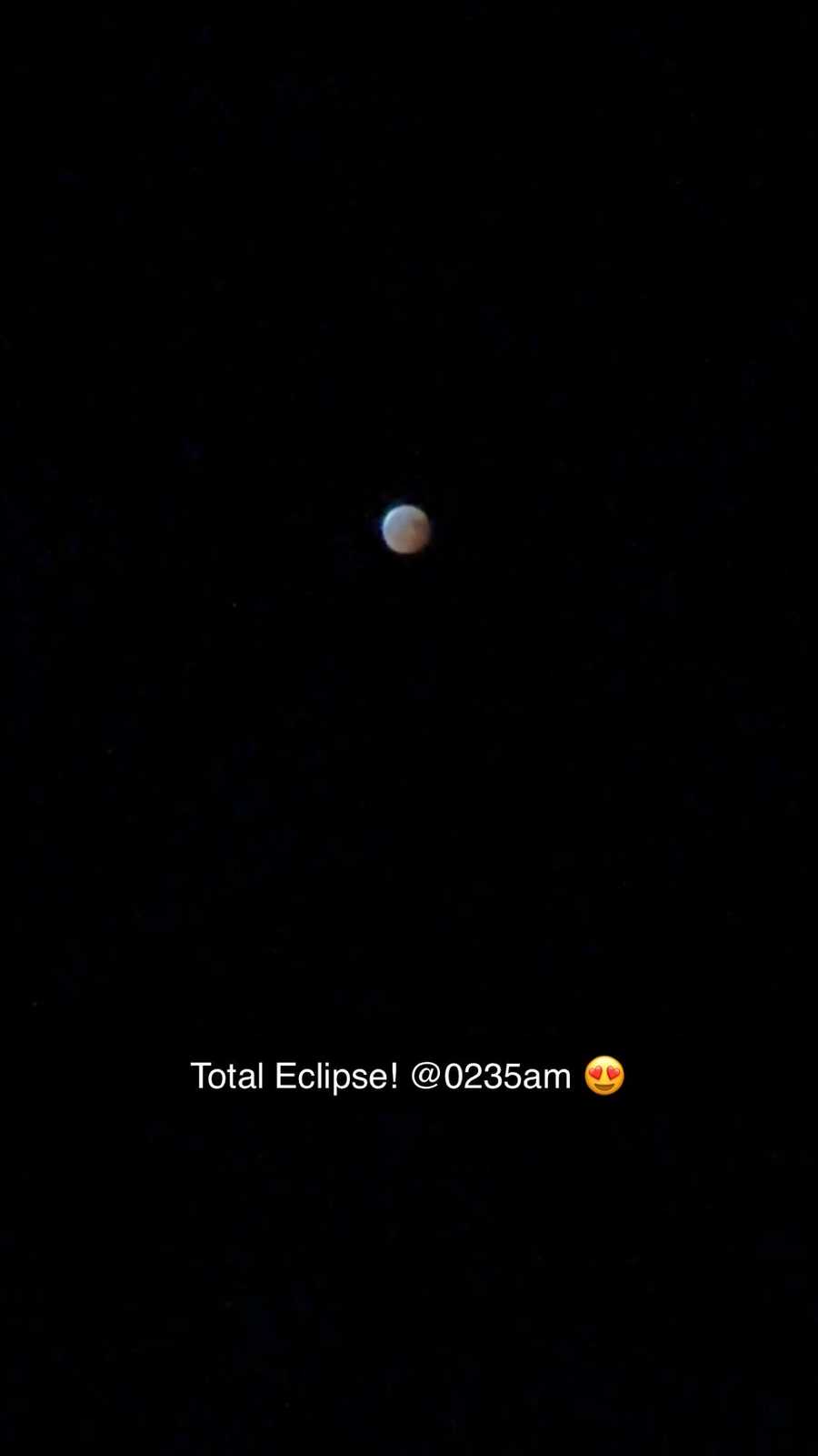 2:35 a.m. eclipse view 2:35 a.m. eclipse view