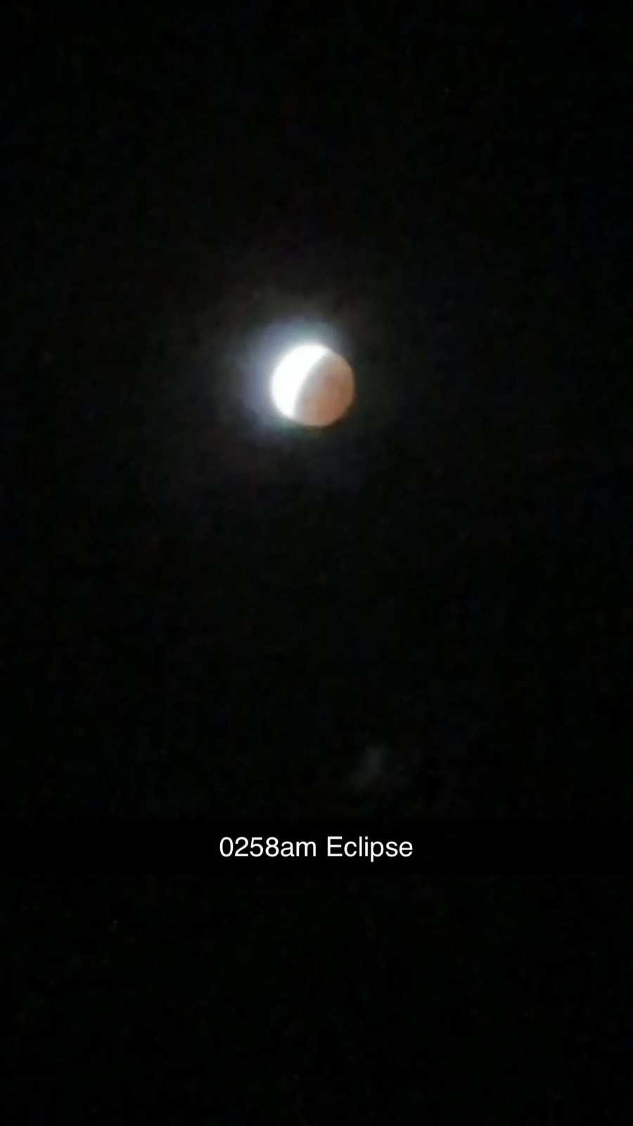 2:58 a.m. eclipse view 2:58 a.m. eclipse view