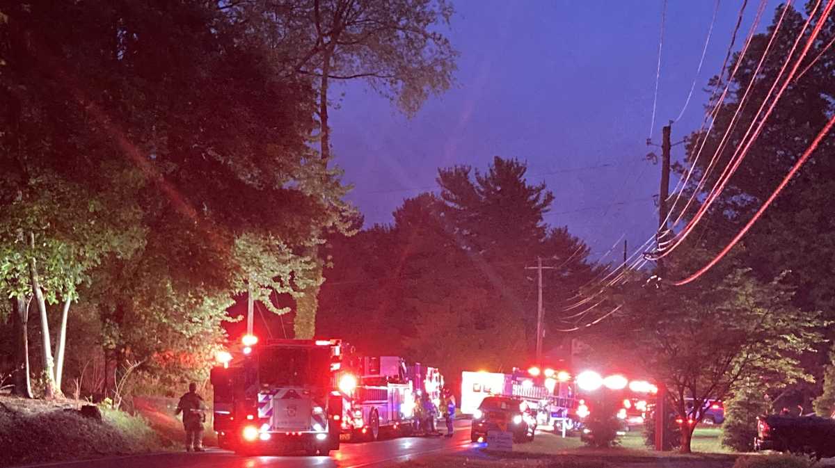 1 trapped after vehicle slams into tree in Lancaster County, Pa.