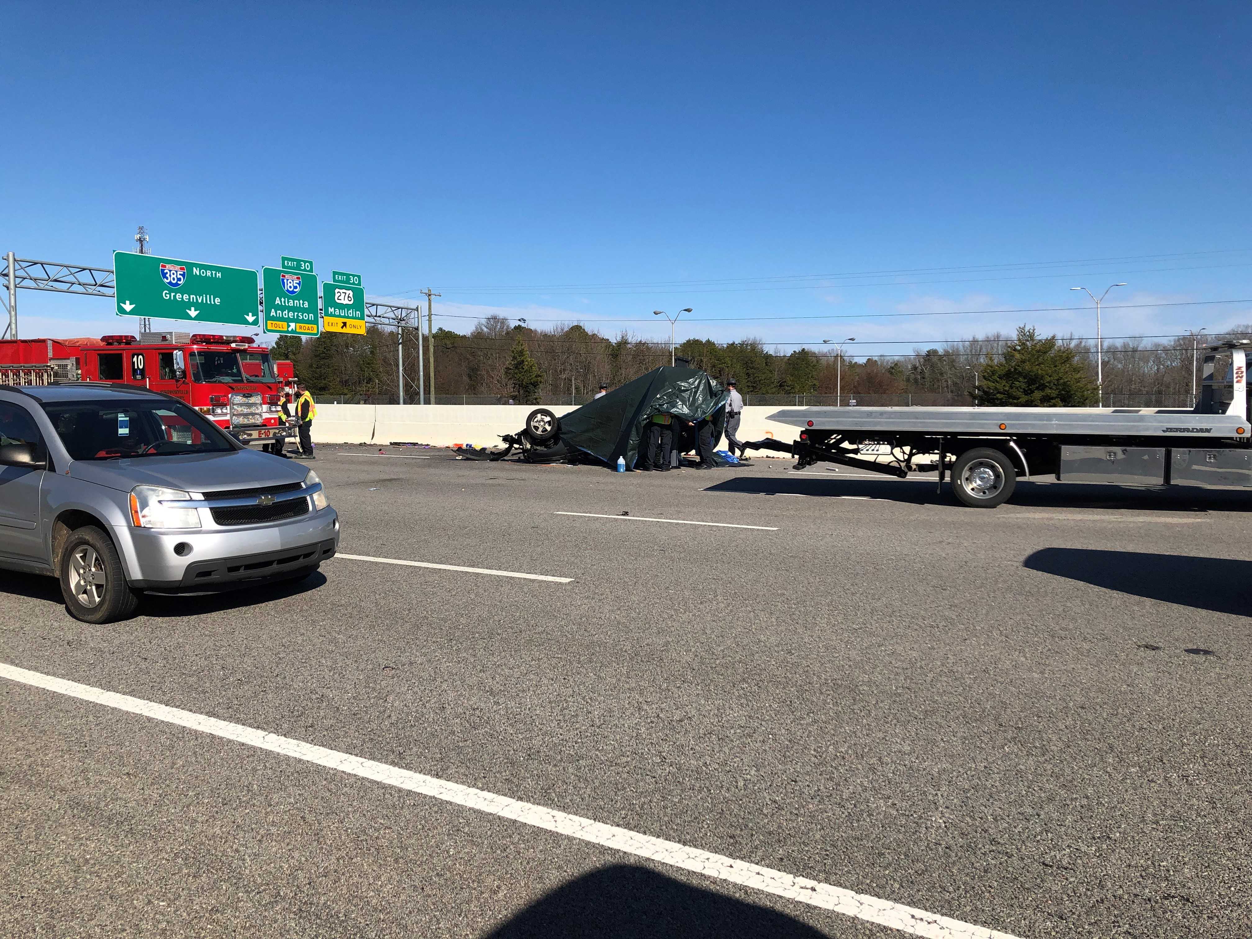 Woman Died After Rollover Christmas Day Crash On I-385 In Greenville ...