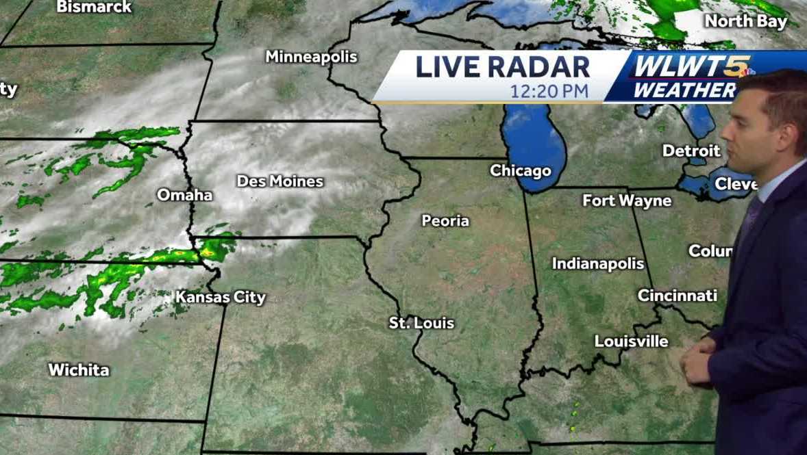 Cold front with showers and storms moves in tonight