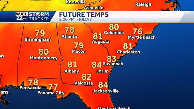 Savannah: Highs in the 80s possible later this week - WJCL