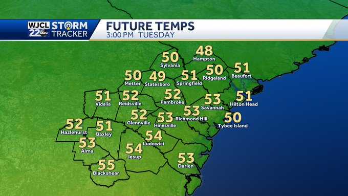 Cool temperatures rule on Tuesday