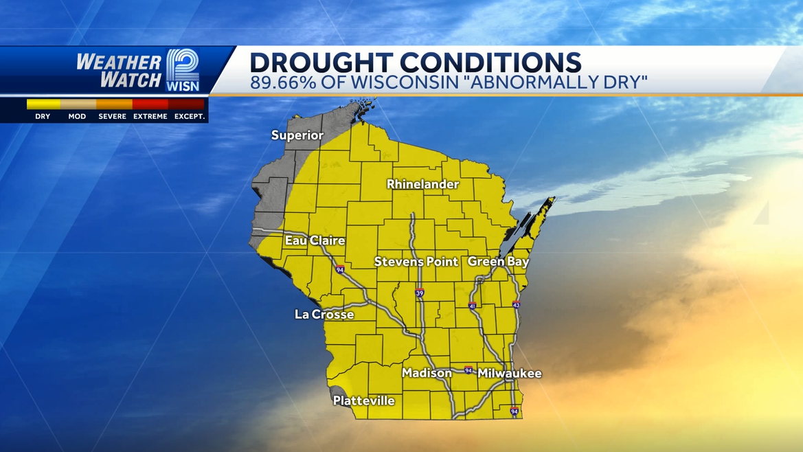 Dry conditions continue across Wisconsin