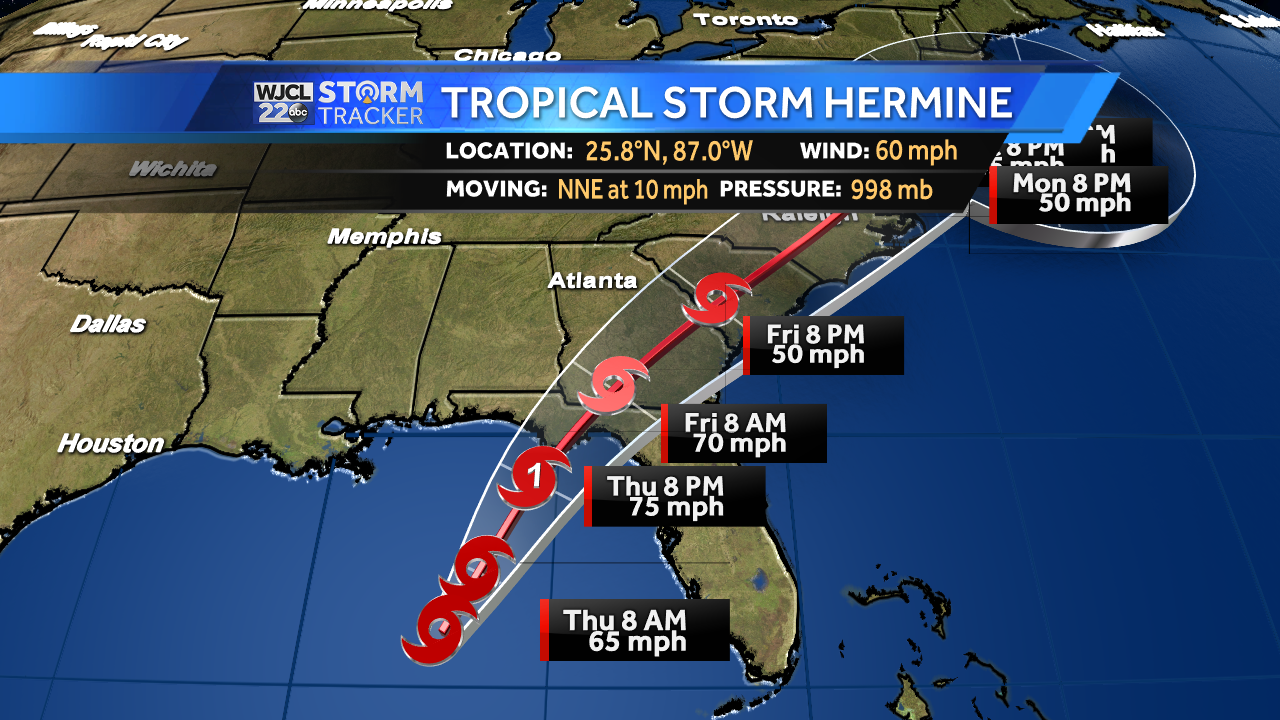 Tropical Storm Hermine Impacts On Friday