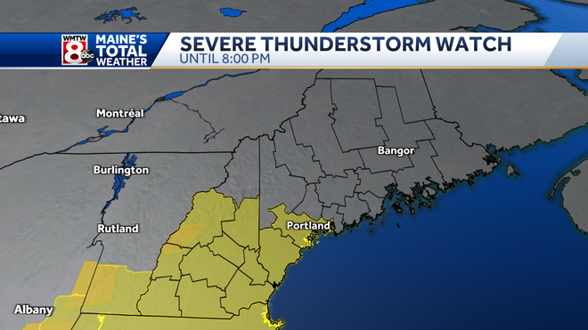 Heavy rains, strong thunderstorms move through Maine