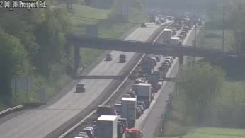 Massive traffic back-up due to crash on Route 30 in Lancaster County, Pa.