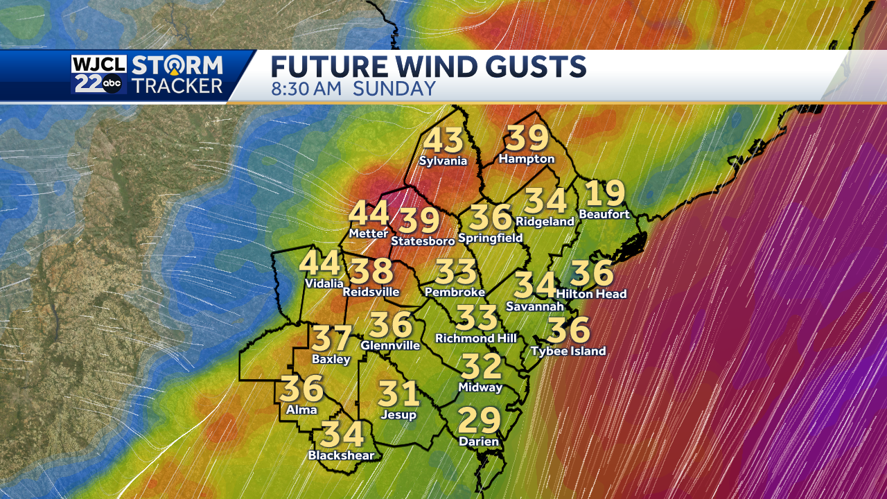 A few showers today ahead of strong storms Sunday morning - WJCL