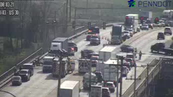 Route 30 shut down after four-vehicle crash in York County, Pa.