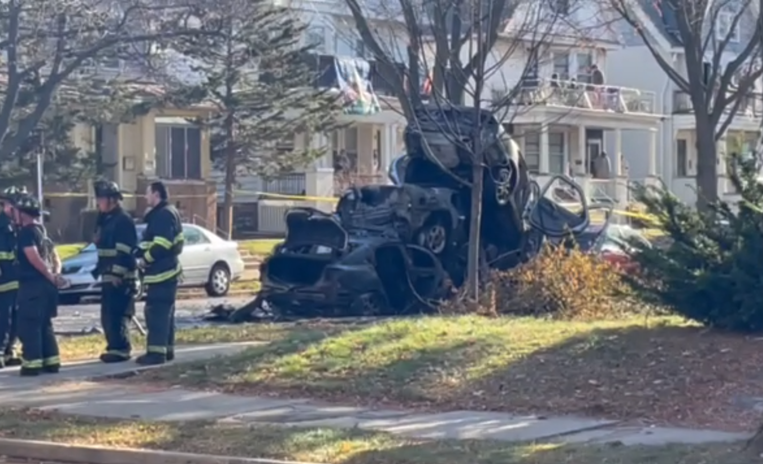 Four cars involved in fiery crash at Cramer, Linnwood in Milwaukee