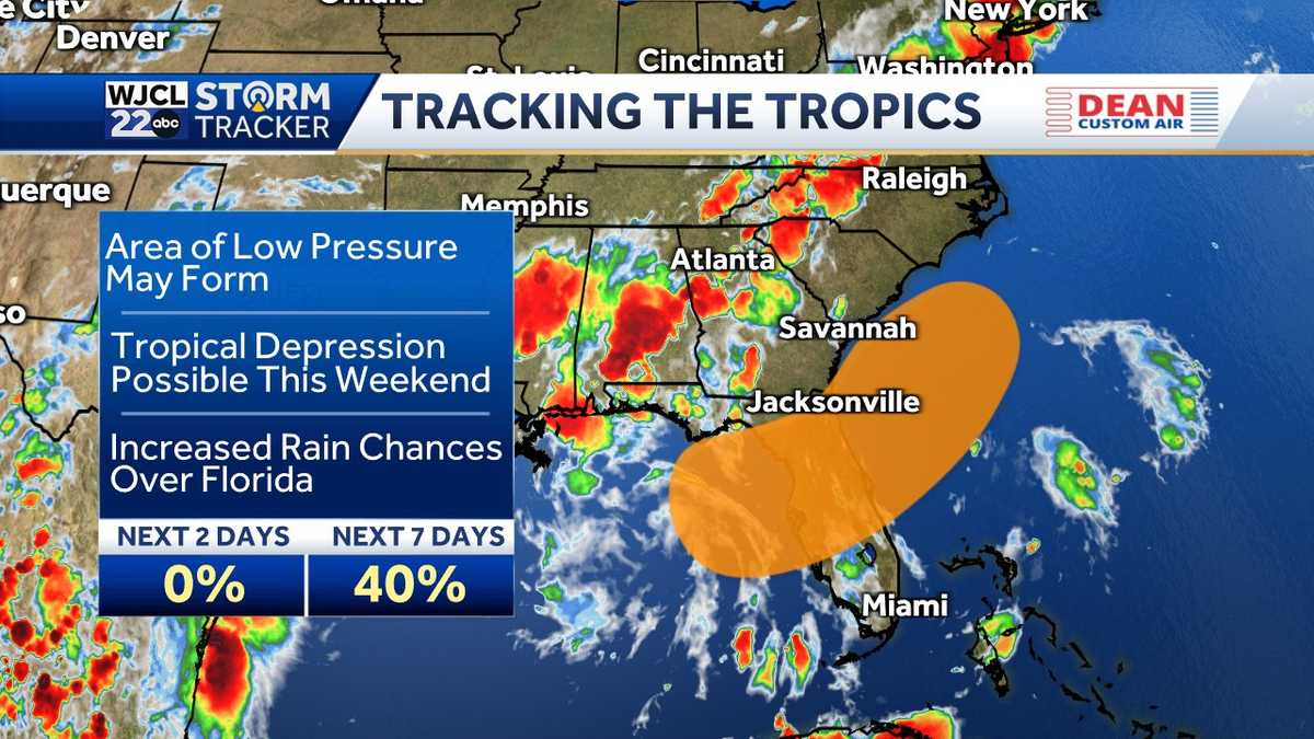 Area of interest lurking off the Southeast Coast for the July 4 holiday weekend