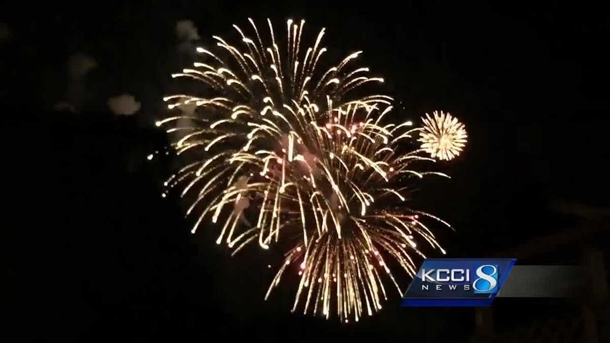 Fourth of July fireworks displays in central Iowa