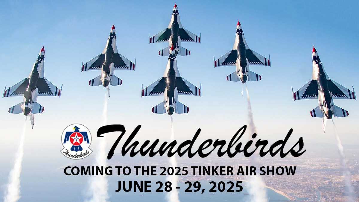 Thunderbirds returning to Oklahoma for 2025 Tinker Air Show