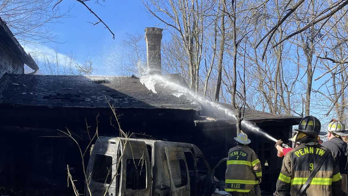 House in Westmoreland County catches fire after vehicle crashes into it