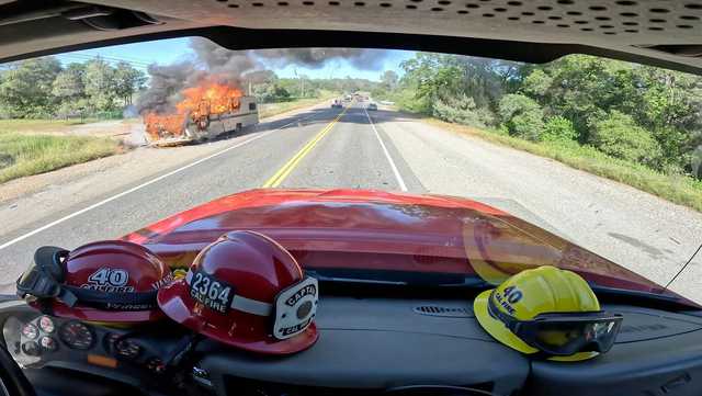 RV catches fire on Highway 12 in Nevada County - Vimarsana News