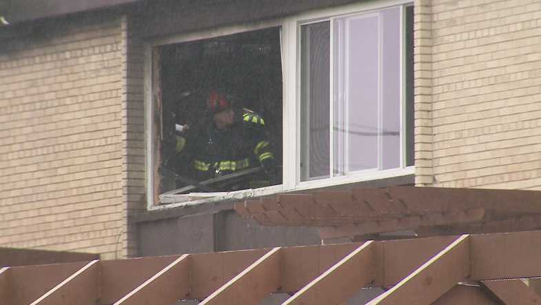 Seven treated for smoke inhalation after apartment fire
