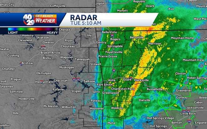 Tuesday 5:10 am Radar