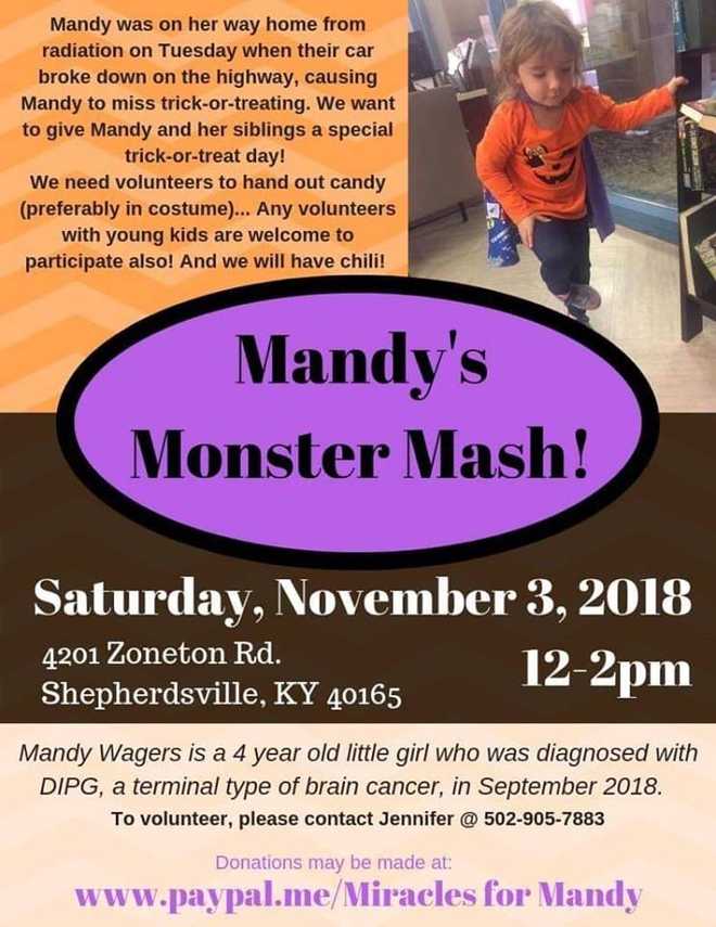 Louisville girl with terminal cancer missed her chance to trickor