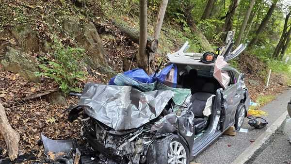 Emergency services responded to a crash with entrapment in York County, Pa.