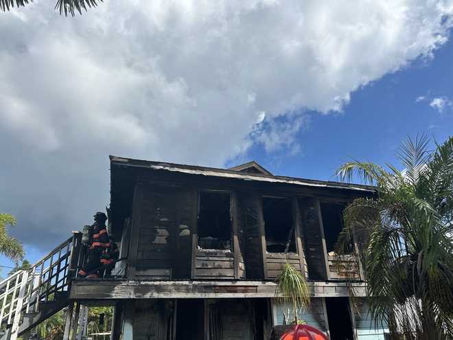Bokeelia 2-story home heavily damaged by fire