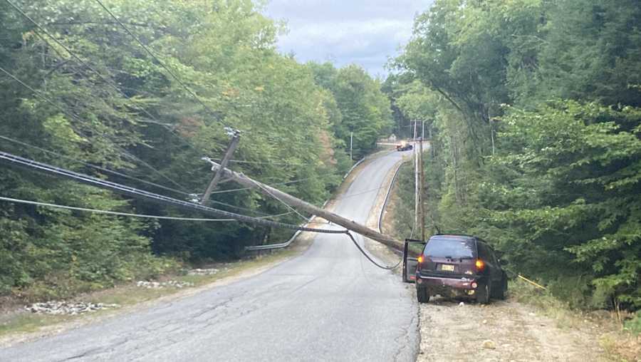 Driver crashes into utility pole, prompting road closure in Acton