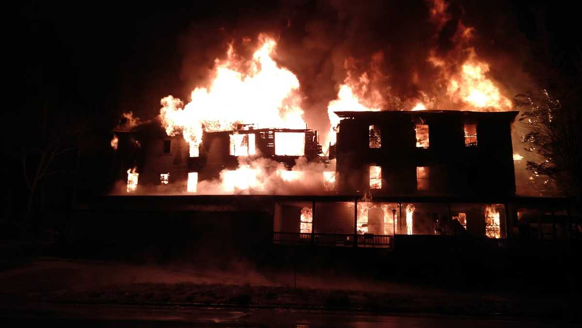 Fire chief calls blaze that destroyed former hotel suspicious