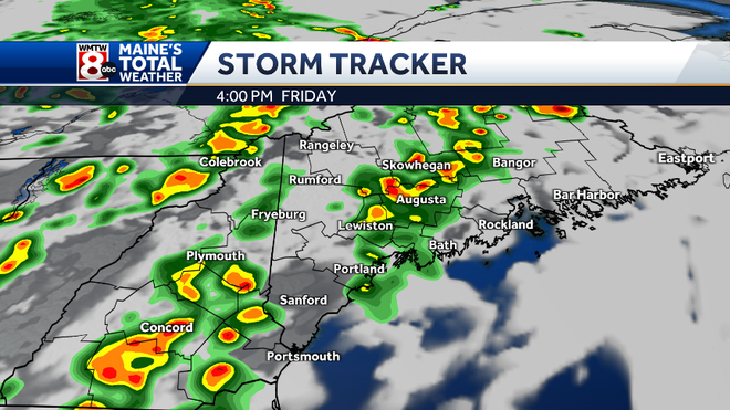 Multiple rounds of showers and storms Friday
