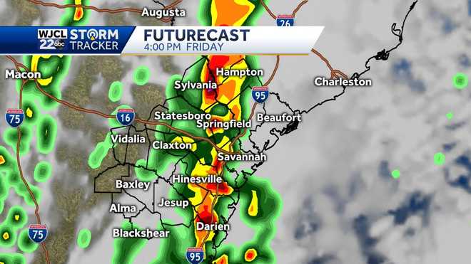 Widespread threat of severe weather in Georgia, the Lowcountry on Friday