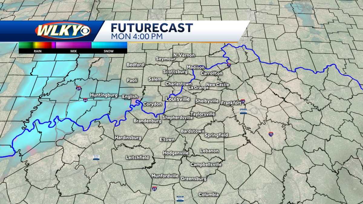 Flurries and light snow showers possible on Monday