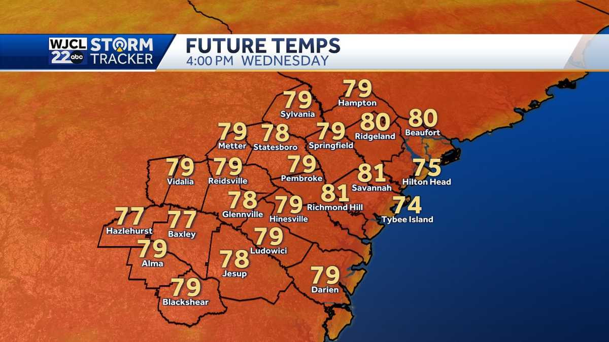 Savannah: Highs in the 80s near - WJCL