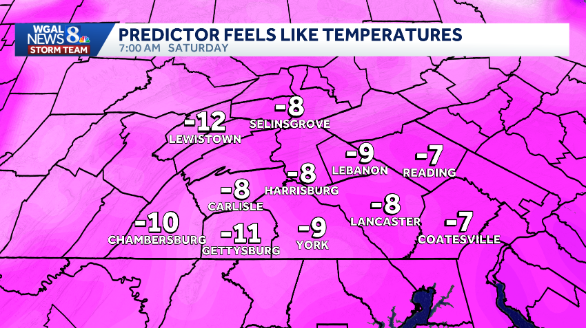 COLD WEATHER ADVISORY | Bitter wind chills to drop 10 below zero