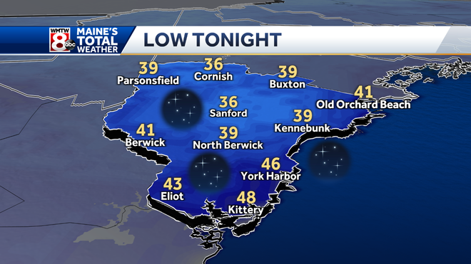 Timeline: First frost advisory of the season for southern Maine