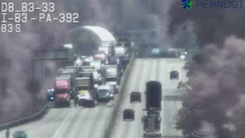 Traffic backed up for miles after crash with injuries on I-83 in York ...