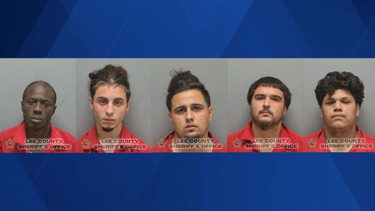 Fort Myers police arrest five men, seize guns and drugs in crime crackdown