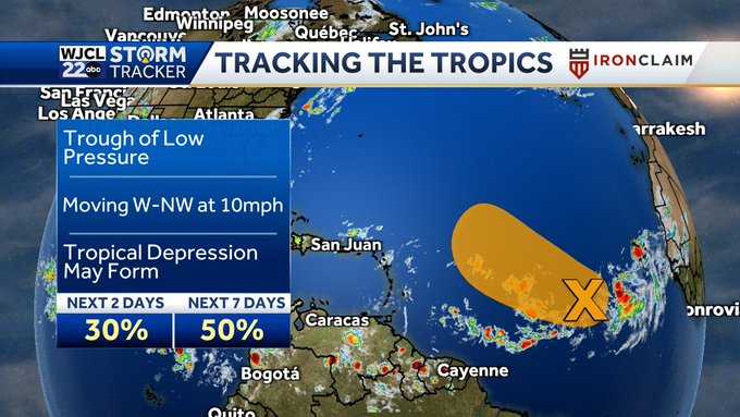 Savannah: Tracking the tropics, possible activty - WJCL